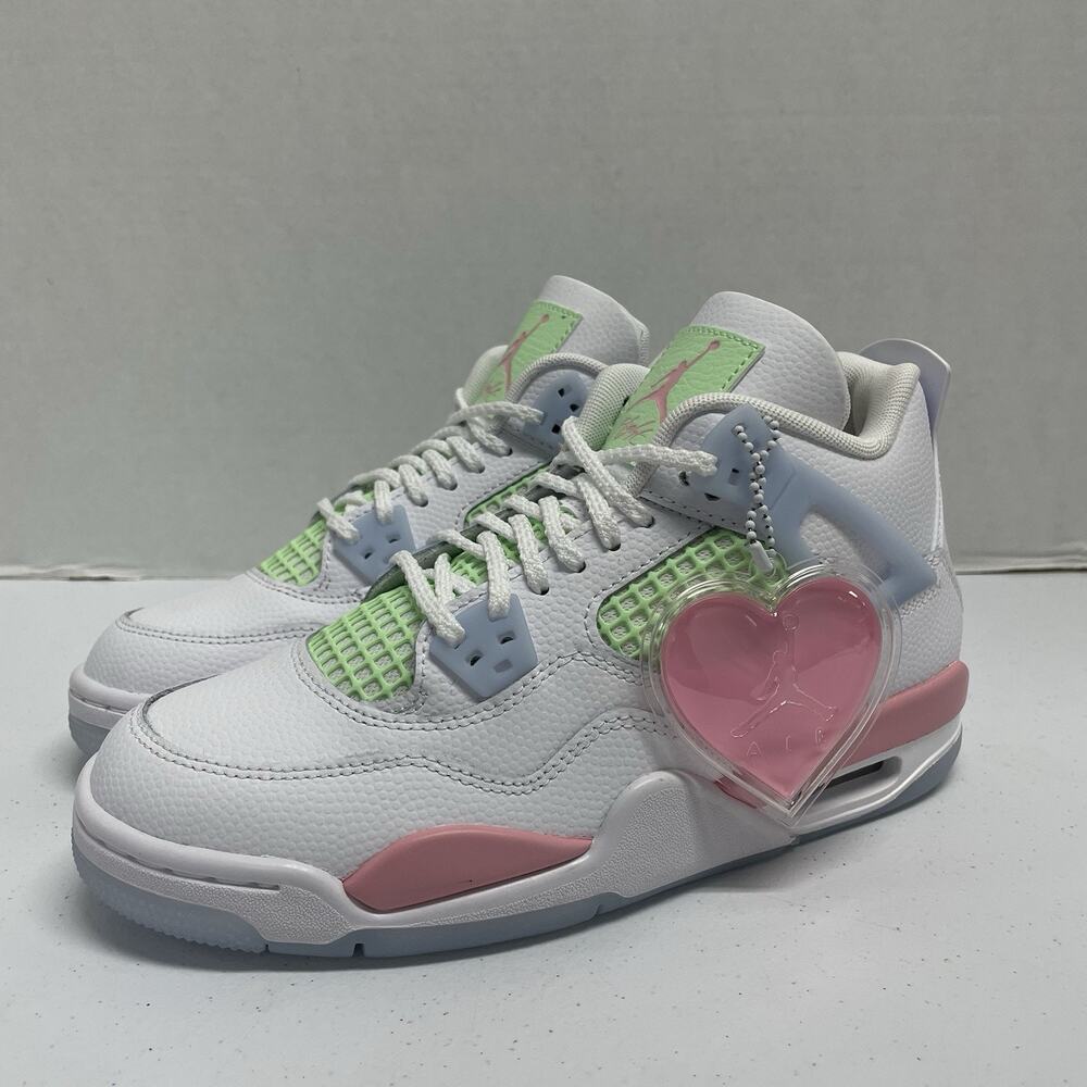 Air Jordan 4 Retro GS Valentine's Day IB7068 100 Size 6 Y Kids Size 7.5 Women